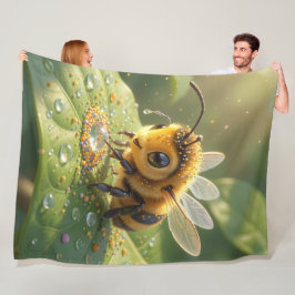 Cobertor De Velo Goldene Hummel im Blütentanz.5