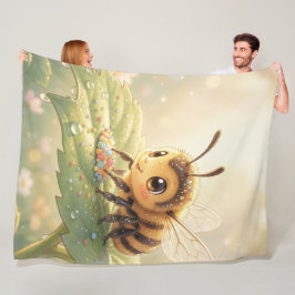 Cobertor De Velo Goldene Hummel im Blütentanz.6