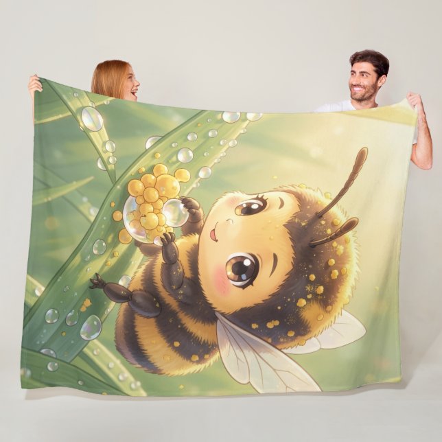 Cobertor De Velo Goldene Hummel im Blütentanz.8 (In Situ)