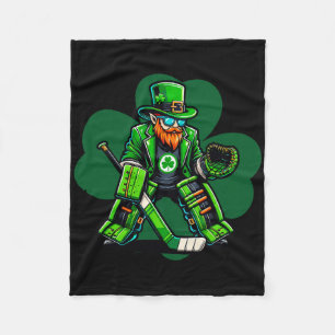 Cobertor De Velo Goleiro de Hóquei Dia de São Patrício Trevo Irland