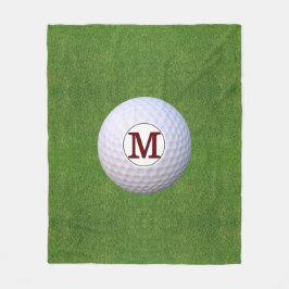 Cobertor De Velo Golf Ball Monograma Golfer Verdes Turf
