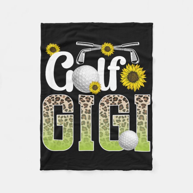 Cobertor De Velo Golf Gigi Of A Golf Player Gigi Leopard Golfer Gig (Frente)