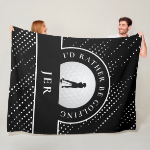 Cobertor De Velo Golf Lady Golfer Silhouette Na moda Preto e Branco