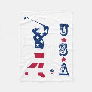 Cobertor De Velo Golfe de bandeira americano de golfe