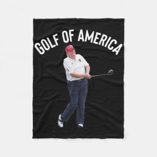 Cobertor De Velo Golfe Engraçado Da América Donald Trump Pun