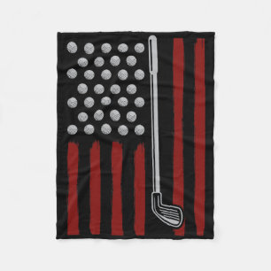Cobertor De Velo Golfista da Bandeira Americana 4 de Julho Homens G