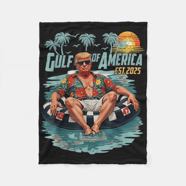 Cobertor De Velo Golfo Da América Dos Eua Leste 2025 Bandeira Ameri (Frente)