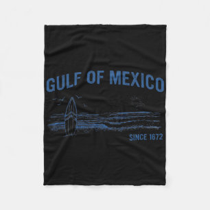 Cobertor De Velo Golfo Do México Desde 1672 Vintage Beach Surfing S