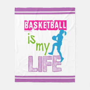Cobertor De Velo Golly meninas - o basquetebol é minha vida