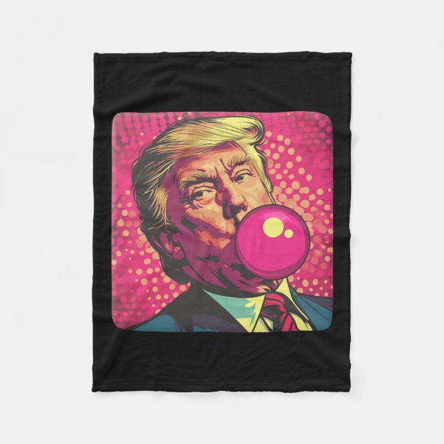 Cobertor De Velo Goma de Mascar Trump 2024 (Frente)