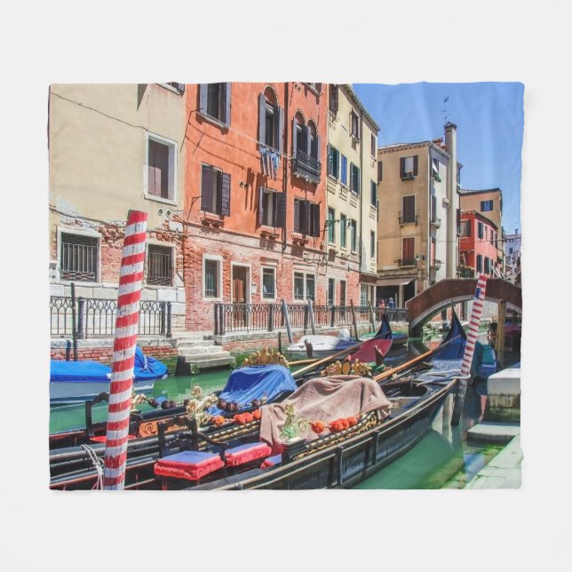 Cobertor De Velo Gôndola tradicional em Veneza (Frente (Horizontal))