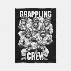 Cobertor De Velo Gorilla Jiu Jitsu Ju Jutsu MMA BJJ Engraçado Grapp