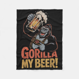 Cobertor De Velo Gorilla My Beny Engraçado Ape Caneca de cerveja Pa