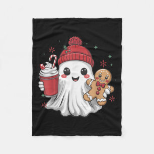 Cobertor De Velo Gorro Fantasma Retro Natal Festa de Natal Xmas Caf