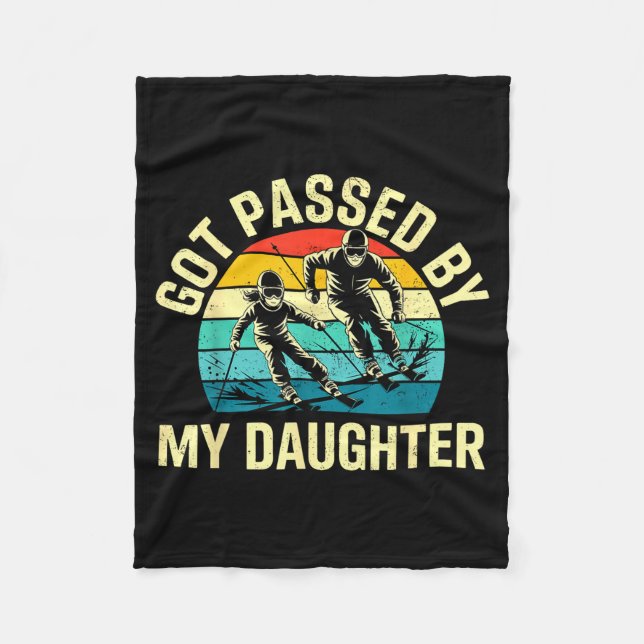 Cobertor De Velo Got Ped By My Daughter Funny Ski Skiing Winter Mou (Frente)