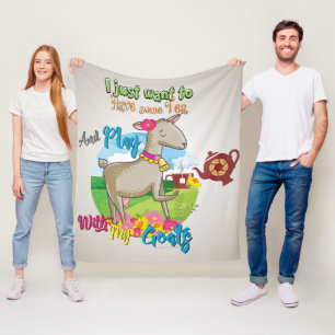 Cobertor De Velo GOTA   Só Quero Brincar Com Caprinos