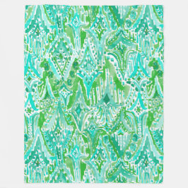 Cobertor De Velo GOTAS da aguarela Beachy tribal de Boho Ikat da