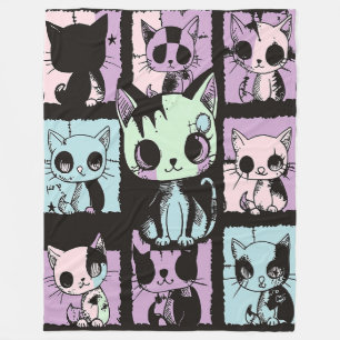 Cobertor De Velo Gótico de Kawaii Cute Pastel - Cachorro Gótico