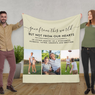Cobertor De Velo Grade de Fotografias Personalizada 3 Em Memória Ad