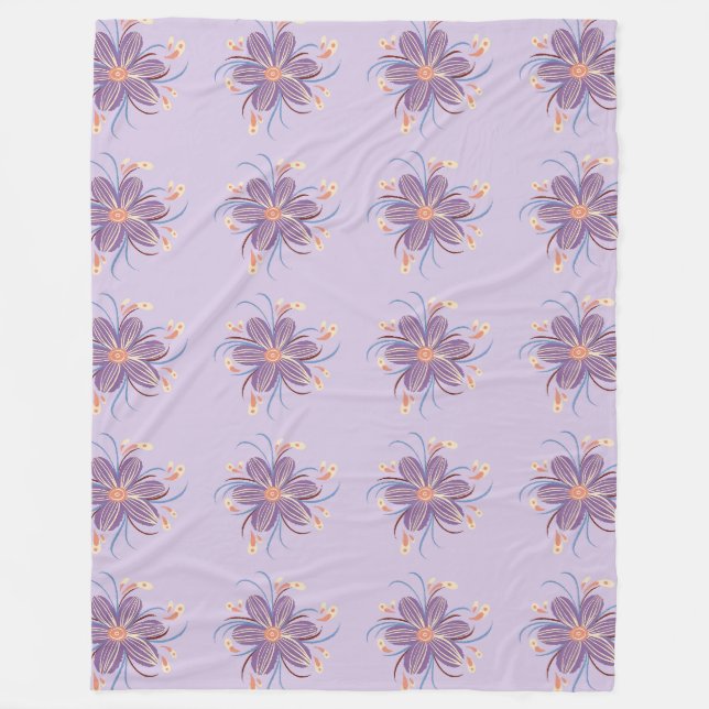 Cobertor De Velo Grade Floral Whimsical (Frente)