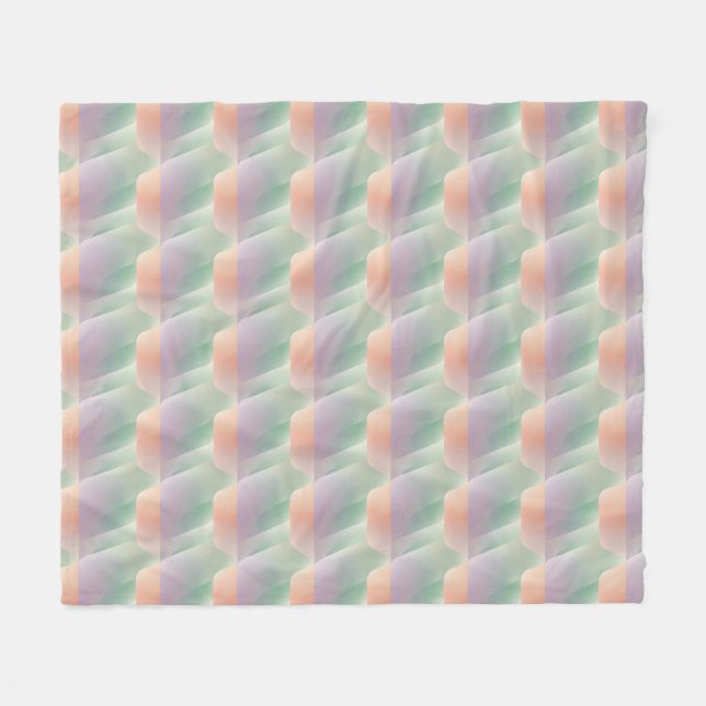 Cobertor De Velo Gradiente Abstrato Pastel Suave Cor Estética (Frente (Horizontal))