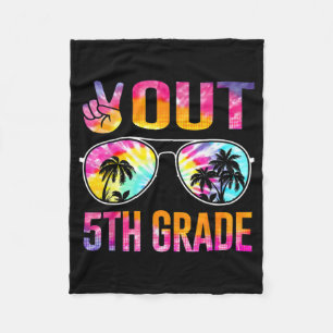 Cobertor De Velo Graduação De Tie Dye Do Grau 5 No Dia Passado Da E