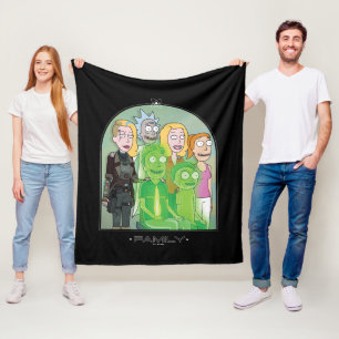 Cobertor De Velo Gráfico da Família de rick e Morty