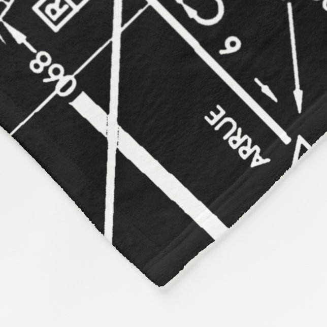 Cobertor De Velo Gráfico de Aviação (Quina)