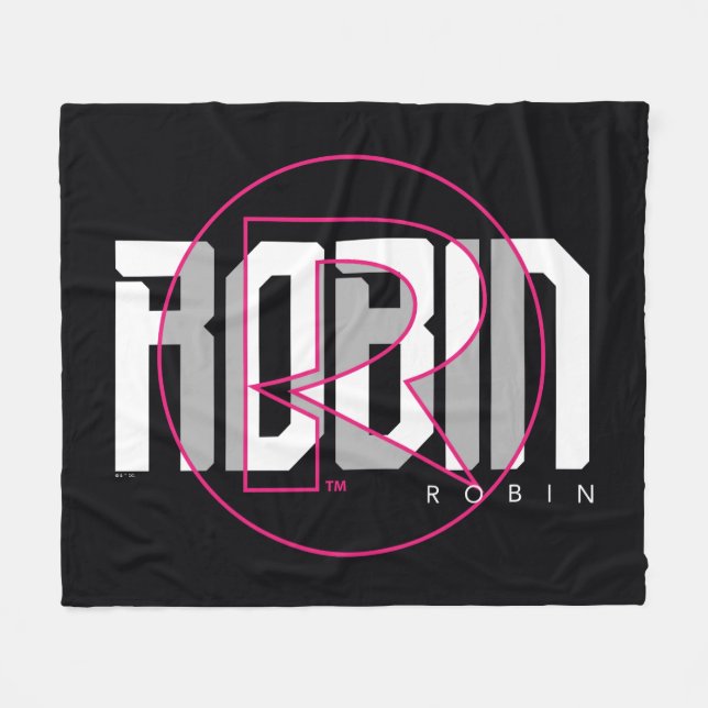 Cobertor De Velo Gráfico de nomes Hi-Tech Robin (Frente (Horizontal))