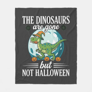 Cobertor De Velo Gráfico engraçado de dinossauro bruxa de Halloween