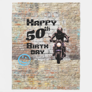 Cobertor De Velo Grafite De Motociclismo Industrial Brick Wall