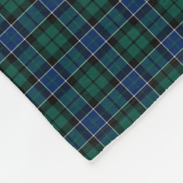 Cobertor De Velo Graham Clan Blue, Green e Black Tartan