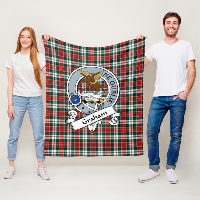 Cobertor De Velo Graham Clan Crachá Tartan Xadrez (In Situ)