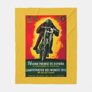 Cobertor De Velo Gran Premio de Espana Vintage PosterEurope