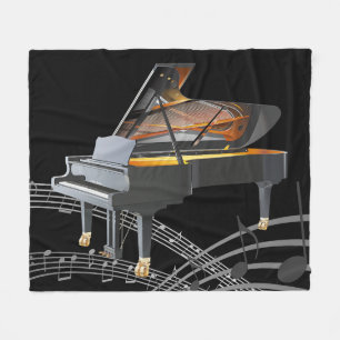 Cobertor De Velo Grand Piano Fleece Blanket
