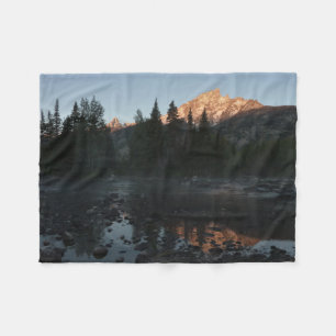 Cobertor De Velo Grand Teton Sunrise em Cottonwood Creek