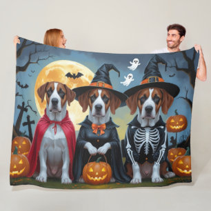 Cobertor De Velo Grande Dane Dogs Pumpkin Halloween Engraçado