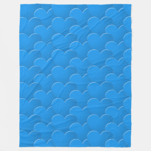 Cobertor De Velo Grande Dia de os namorados de Corações Azuis