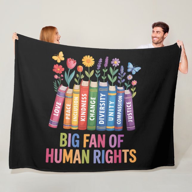 Cobertor De Velo Grande Fã dos Direitos Humanos (In Situ)