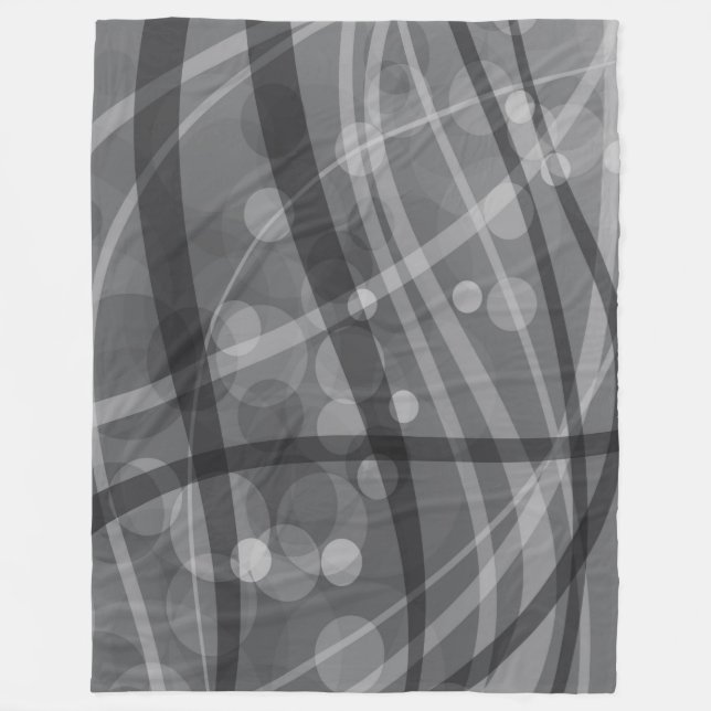 Cobertor De Velo Grande Folheto, moderno, abstrato, cinza (Frente)