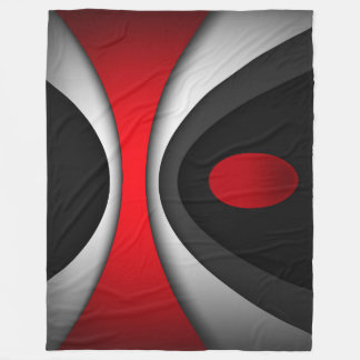 Cobertor De Velo Grande Folheto, moderno, abstrato, vermelho, preto