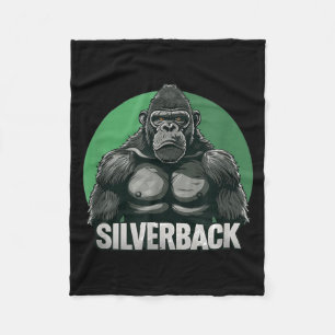 Cobertor De Velo Grande Gorila Silverback Para Amantes de Macacos