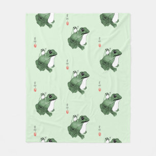 Cobertor De Velo Grande Sapo Pequeno Sapo Japonês Fez século 19