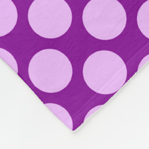 Cobertor De Velo Grandes pontos retros - orquídea e roxo