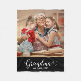 Cobertor De Velo Grandma Established Script Gift Photo