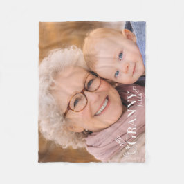 Cobertor De Velo Granny Photo Established Year Modern Heart