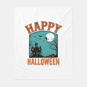 Cobertor De Velo Grave Engravura Feliz Halloween Casa Assombrada De