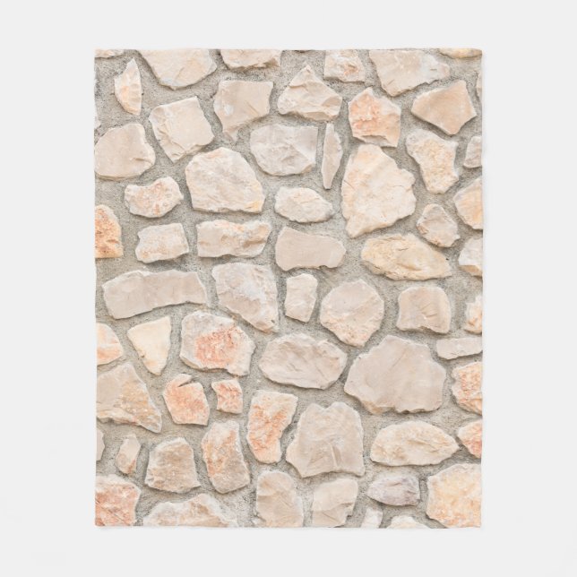 Cobertor De Velo Gray stone wall background. stone, texture, wall,  (Frente)