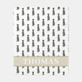 Cobertor De Velo Great Dane Personalizado (Preto)