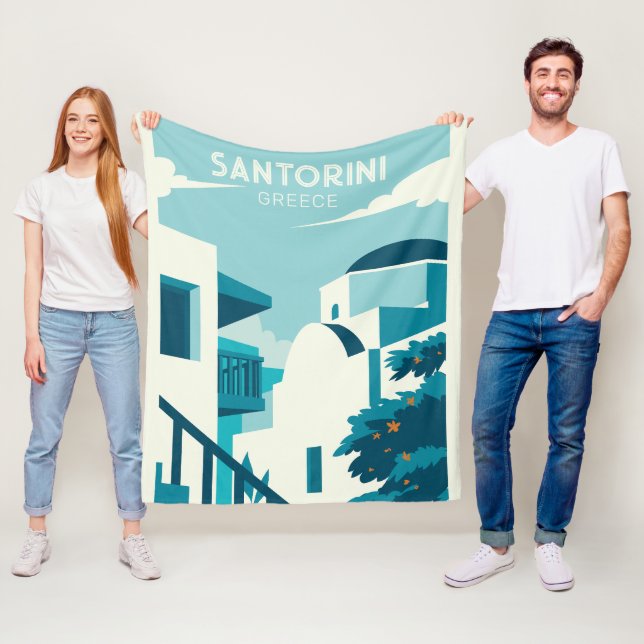 Cobertor De Velo Grécia de Texto Personalizada (In Situ)